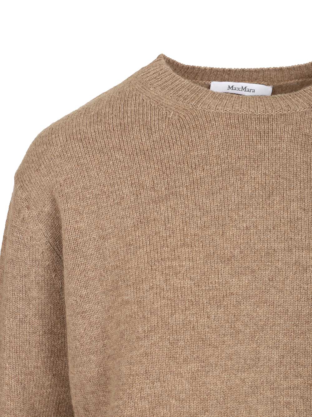 Max Mara Cashmere Crewneck Sweater Knitwear - Beige | b99590155b4a401b73a955ef124dd8106b1cf301