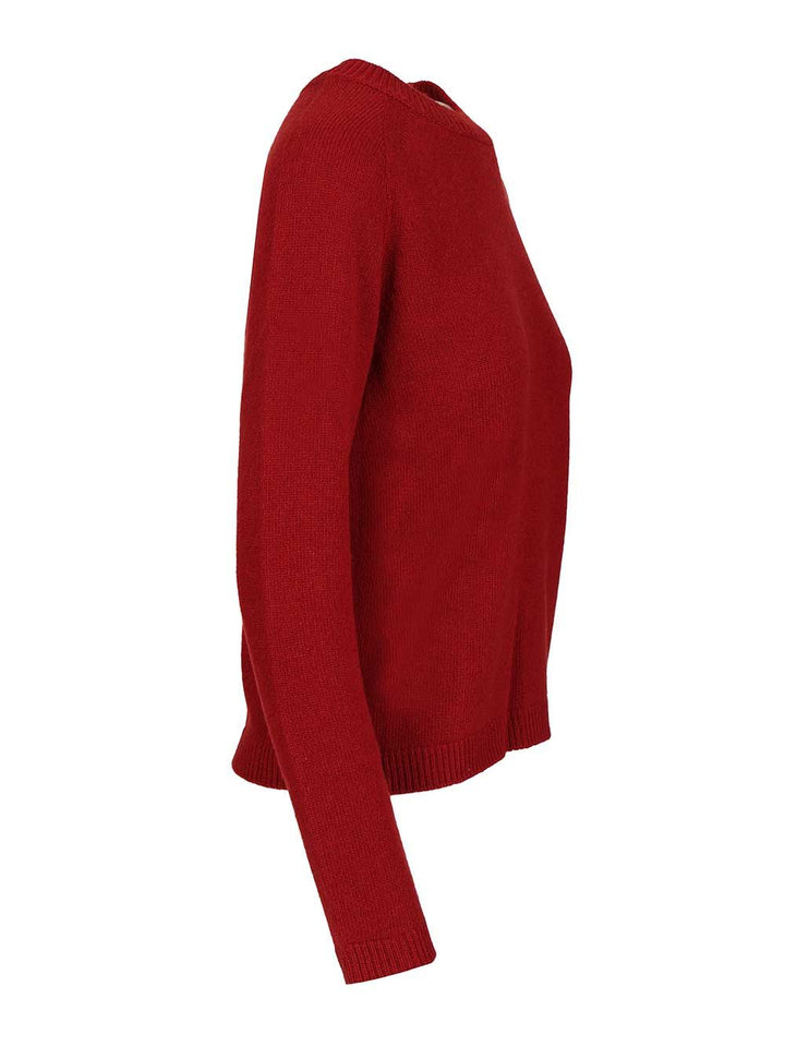 'S Max Mara Crew Neck Sweater Knitwear - Red | cf0a791e227cbc32d39ba02ef3245131d0ba826b