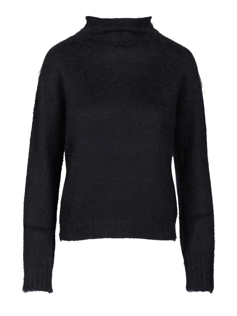 Max Mara Studio Mohair Blend Turtleneck Sweater Knitwear - Blue | f3f09243051a888add8343049983235b6b9e748f