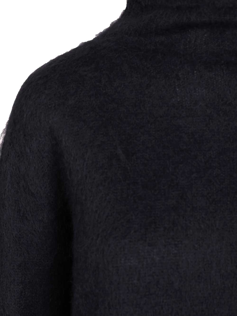 Max Mara Studio Mohair Blend Turtleneck Sweater Knitwear - Blue | 08acb27d6d7264c31b629494413d914ca08e056d