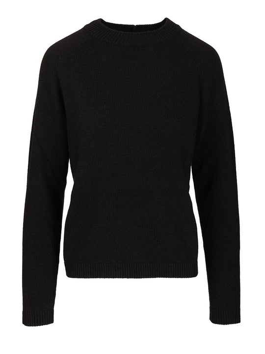 Crew Neck Sweater Knitwear Black