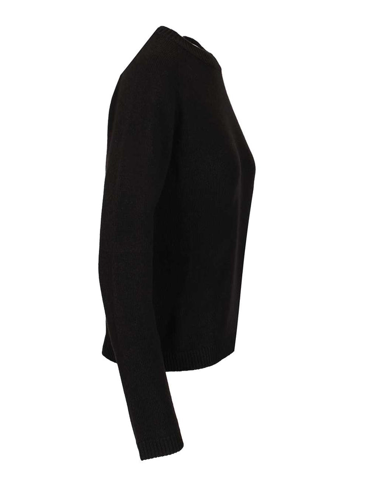 'S Max Mara Crew Neck Sweater Knitwear - Black | b675e2cc982db23c8acb36f46d2b7c796d4b5a37