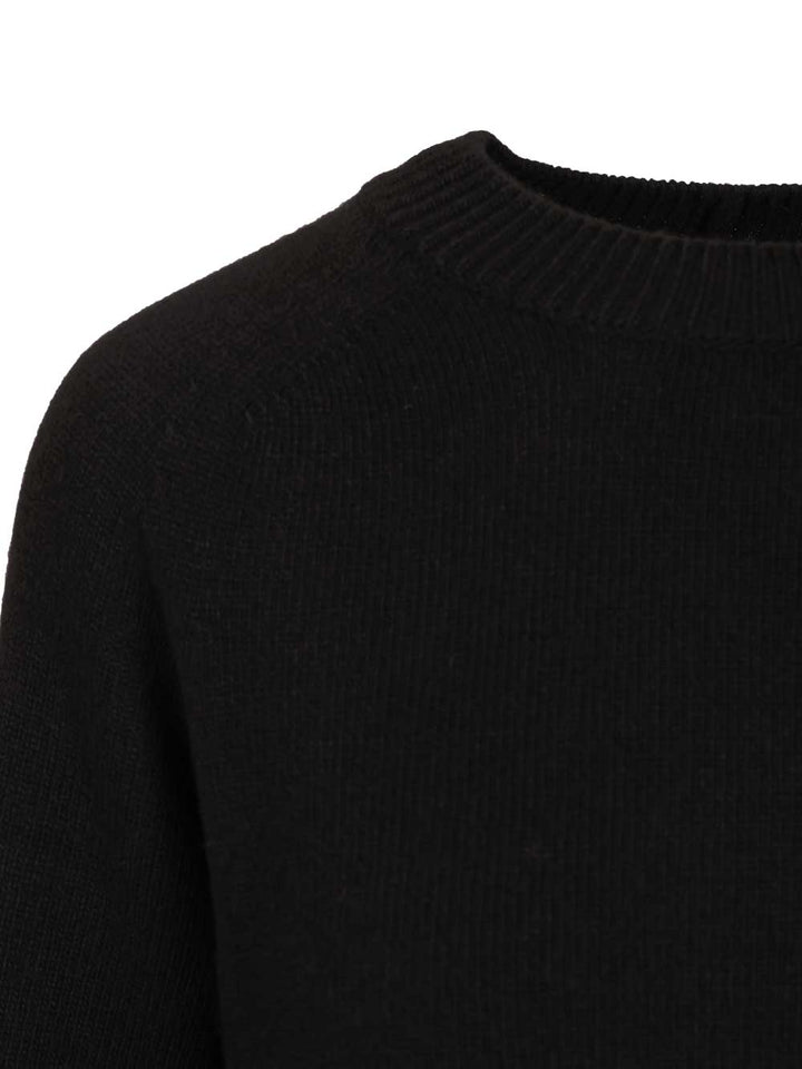 'S Max Mara Crew Neck Sweater Knitwear - Black | 458cd85a060071240645c1e81ee6a2f99db3d3f5