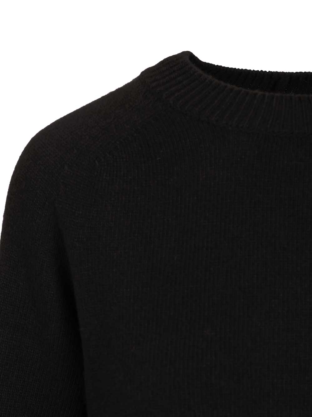 'S Max Mara Crew Neck Sweater Knitwear - Black | 458cd85a060071240645c1e81ee6a2f99db3d3f5