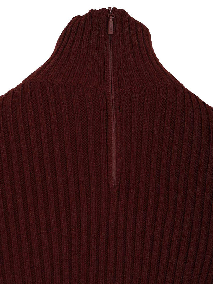 Max Mara Wool And Cashmere Turtleneck Sweater Knitwear - Bordeaux | 4d34af1455361d6df243b4a958a146c1ab3bf5ee