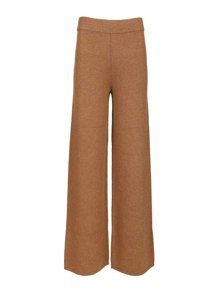 Max Mara Studio Knit Trousers Knitwear - Beige | 203b774049e7e4f4c6b86c9d77519a914fdcaedf