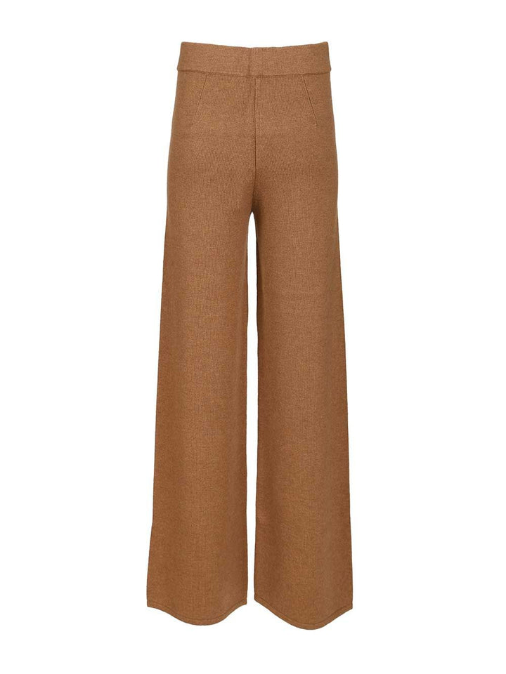 Max Mara Studio Knit Trousers Knitwear - Beige | edddba810a06428bbf1eb203582606210f891077