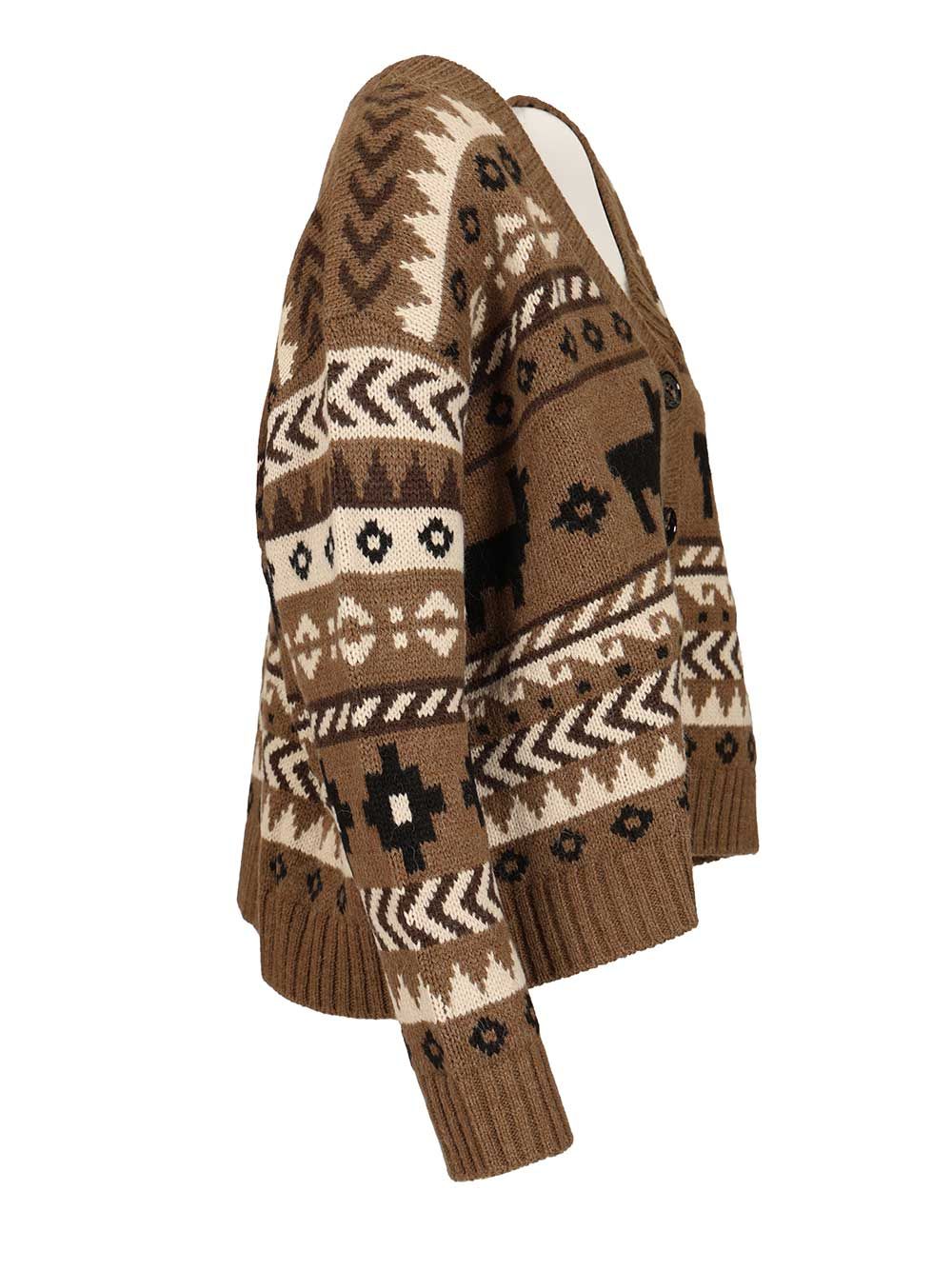 Weekend Max Mara Jacquard Cardigan Knitwear - Multicolor | bd890e4f827978e86749016fb7673ff1d9f35de6