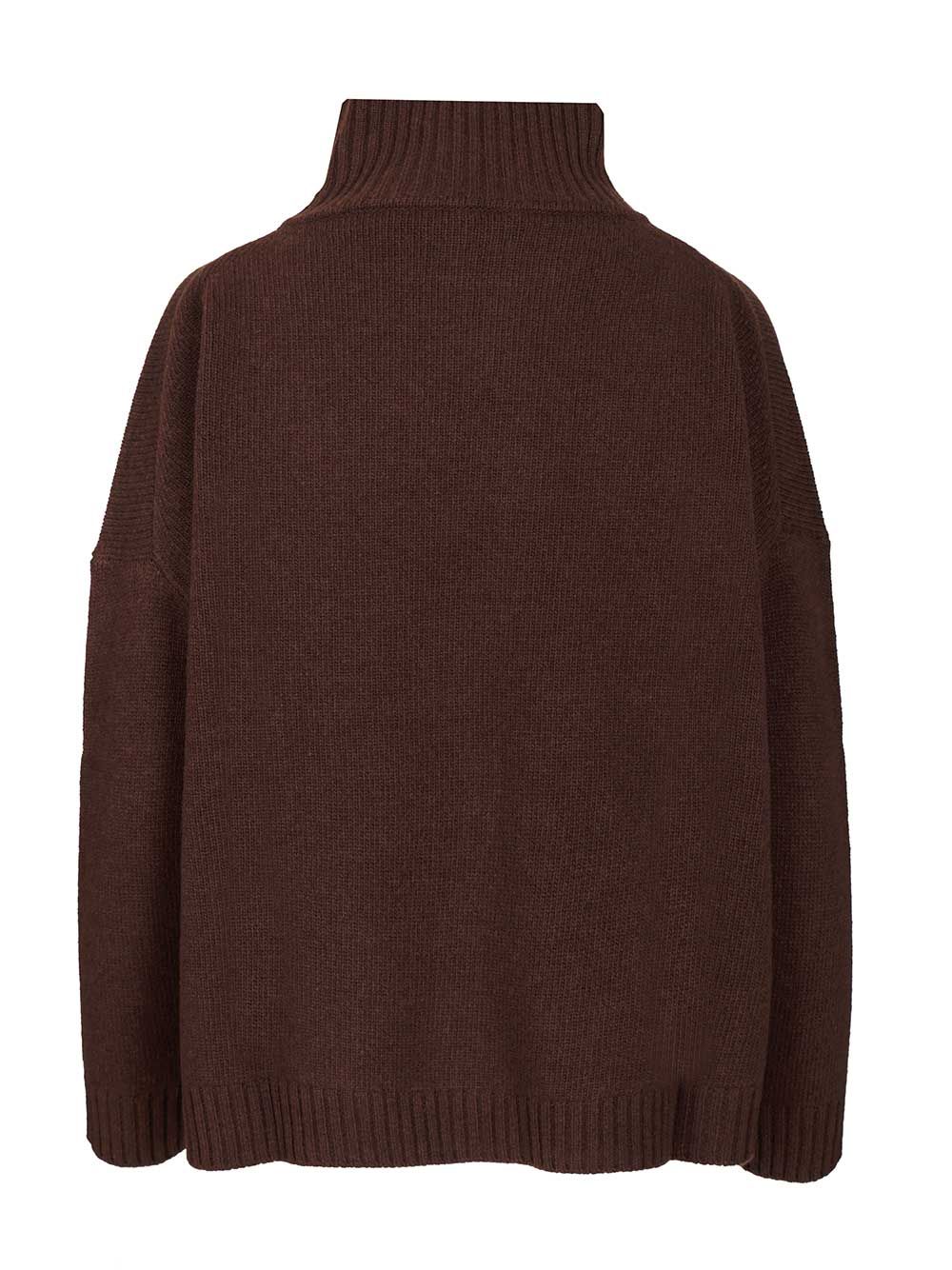 Weekend Max Mara Wool Turtleneck Sweater Knitwear - Brown | a91719f2f5f9e81e6a7b7265971767a9443af121
