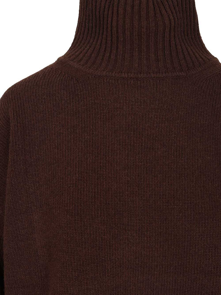 Weekend Max Mara Wool Turtleneck Sweater Knitwear - Brown | bdc51894c85884627391187af721e9aac6accd13