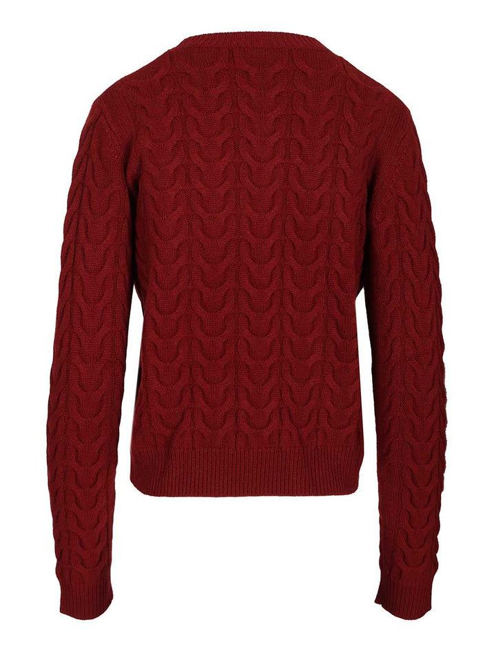 Max Mara Slim Cashmere Sweater Knitwear - Red | fa18d604d4a87f94a7d566f3514fb35fd09fd02e