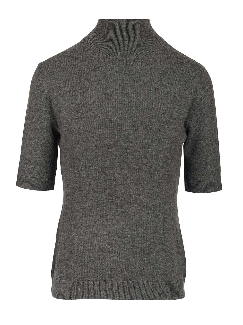 'S Max Mara Wool Turtleneck Sweater Knitwear - Grey | dec549f8e5997acb0d2633159a5920b62253f6b9