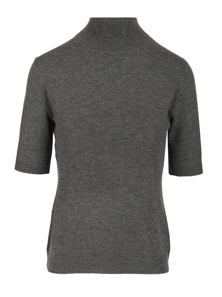 'S Max Mara Wool Turtleneck Sweater Knitwear - Grey | dec549f8e5997acb0d2633159a5920b62253f6b9