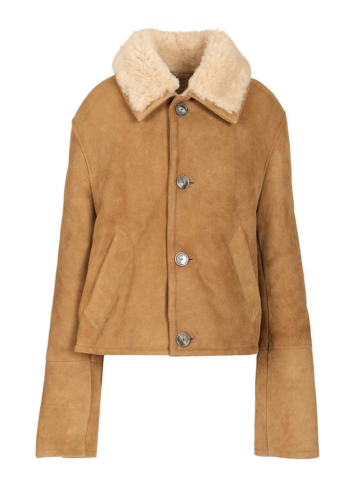 Ami Sheepskin Jacket Jackets - Brown | be4a2354993ff613bac2c76181f892cf9b78184c