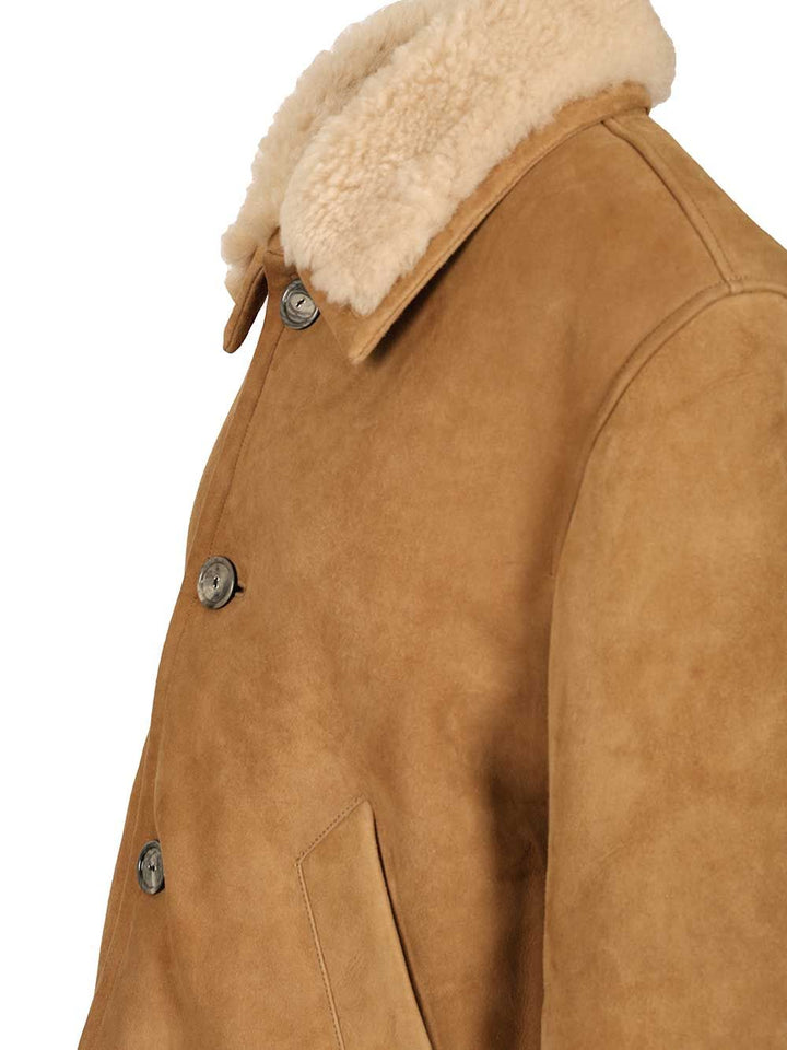 Ami Sheepskin Jacket Jackets - Brown | 6d31f54fb4406e933c3f5dcf9f7d97170174314c