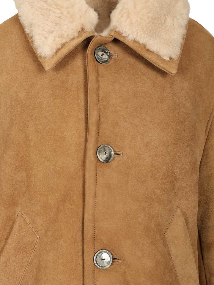 Ami Sheepskin Jacket Jackets - Brown | 11a4458d4ddb30c469a86961b156df17188fe42c