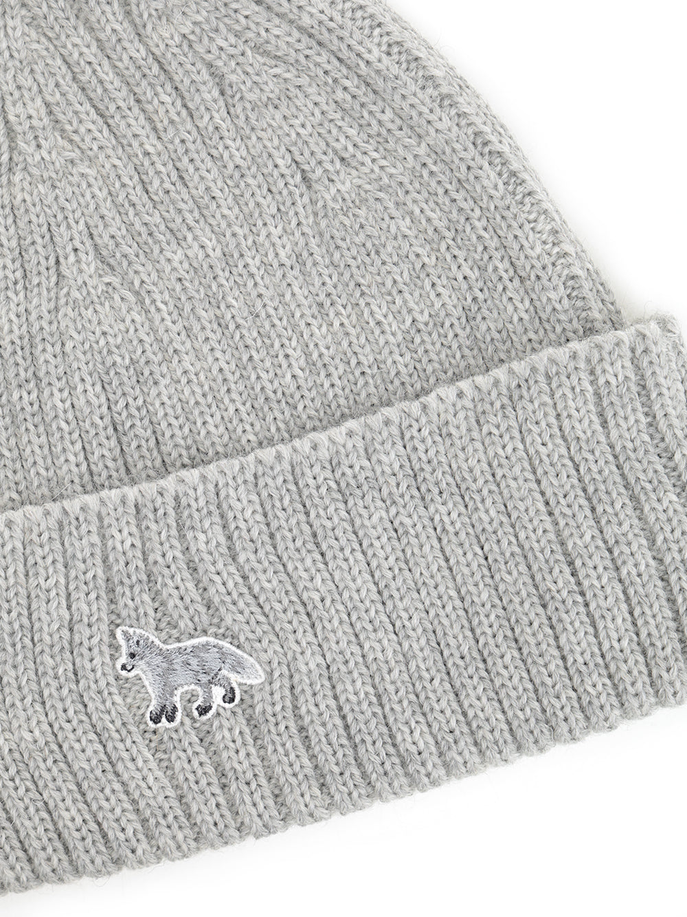 Maison KitsunÉ Virgin Wool Hat Hats - Grey | d460f9ffefd56ffdc78cf98e10999cbfd3cd2036