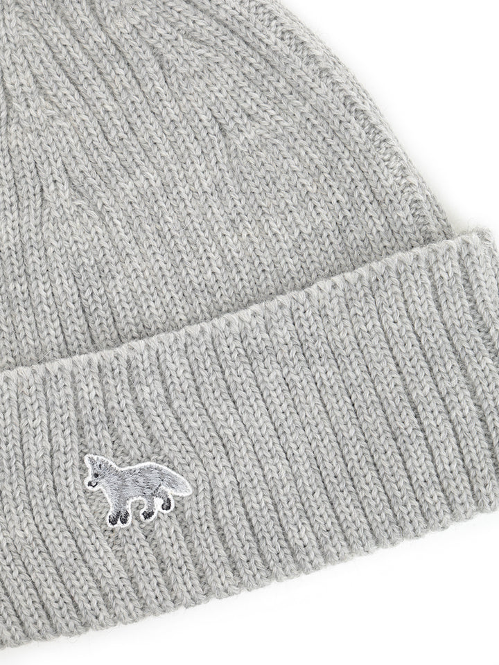 Maison KitsunÉ Virgin Wool Hat Hats - Grey | d460f9ffefd56ffdc78cf98e10999cbfd3cd2036