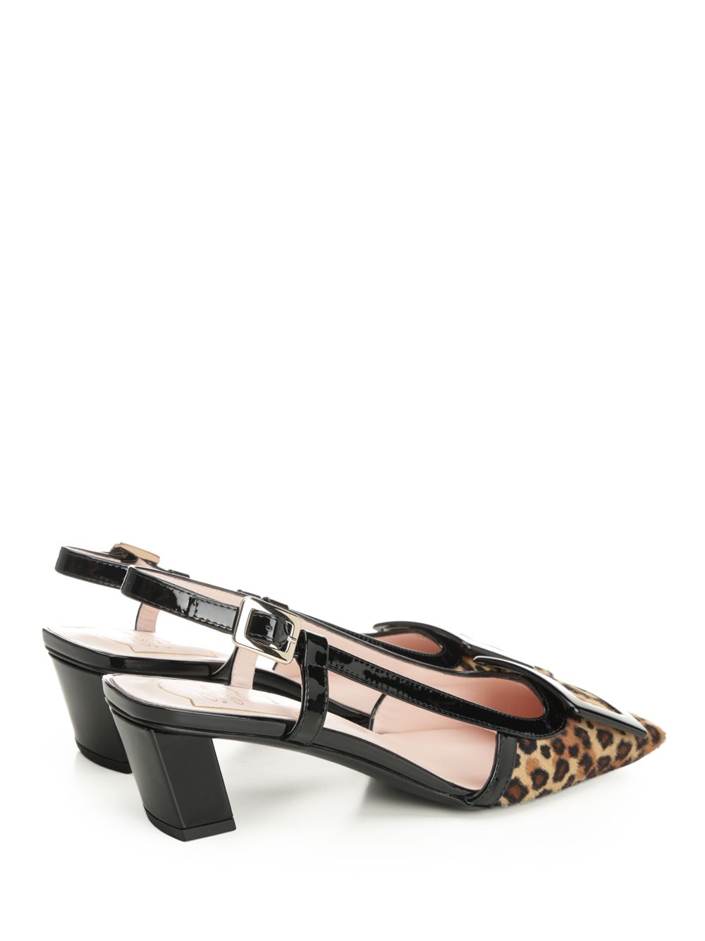 Roger Vivier Belle Vivier Leather Slingback Pumps - Animalier | 93c180e8f547a74a773a3c65fe4f5260b2131ca2