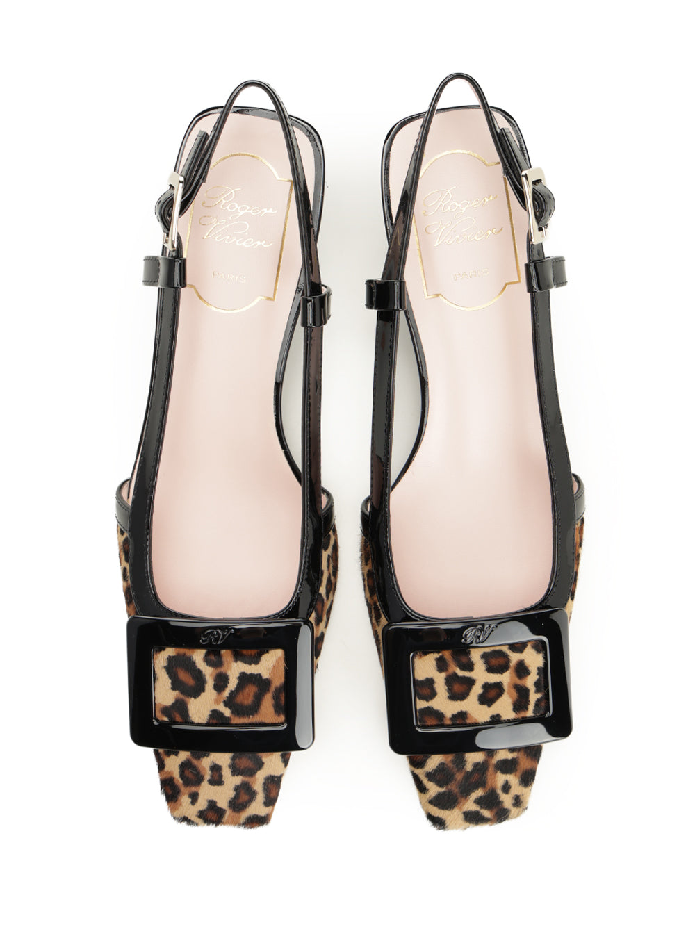 Roger Vivier Belle Vivier Leather Slingback Pumps - Animalier | 7f0706769048bcd0025e43e39c460d5e0843875f
