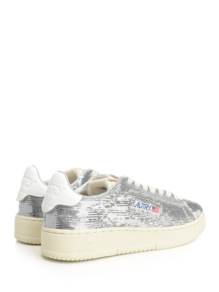 Autry  Sparkling Sneakers - Silver | 702b07b0a76933323636ac75298281ee727323cd