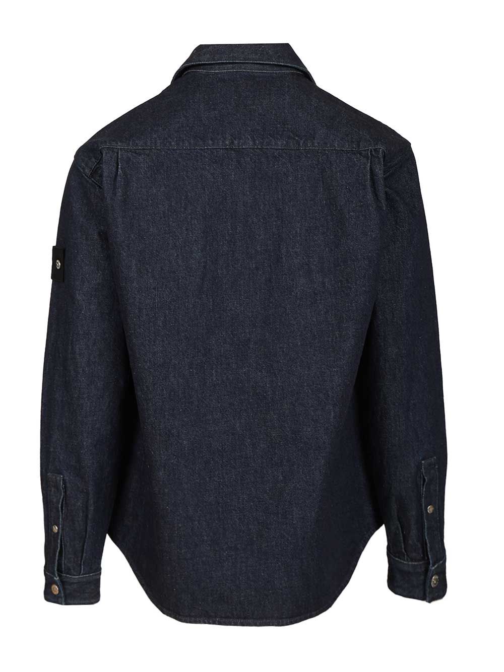 Stone Island Denim Shirt Jackets - Blue | e096c73eecd7d78620ef2a6daa71553138aba5bc