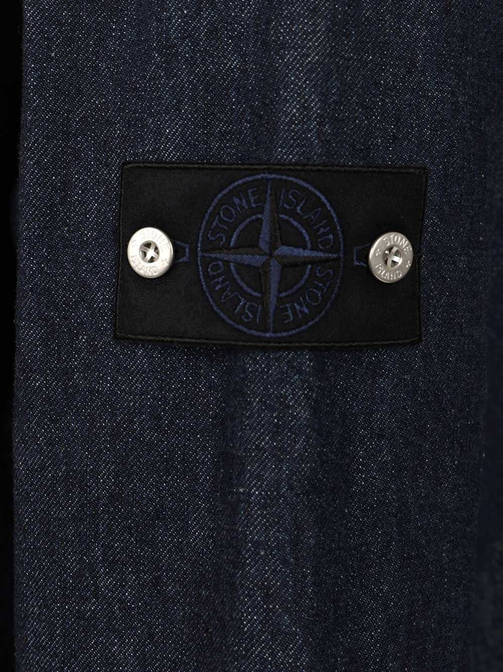 Stone Island Denim Shirt Jackets - Blue | 573dbdd5137921bfd5c630273b58f2543a2cc158