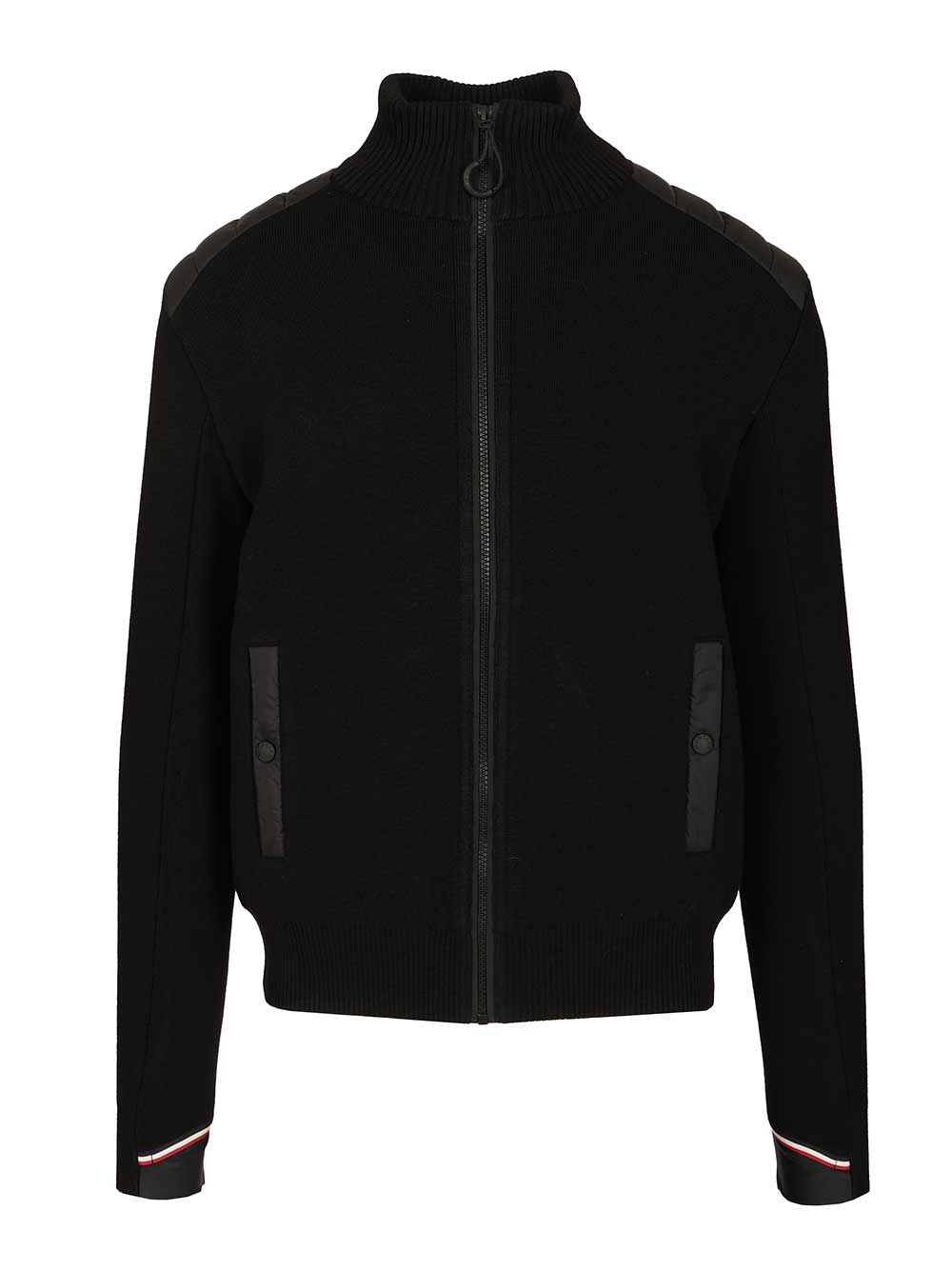 Moncler Grenoble Padded Cardigan Knitwear - Black | 229d743cd2d26e22a25ccae5b9c3e35216510ea6