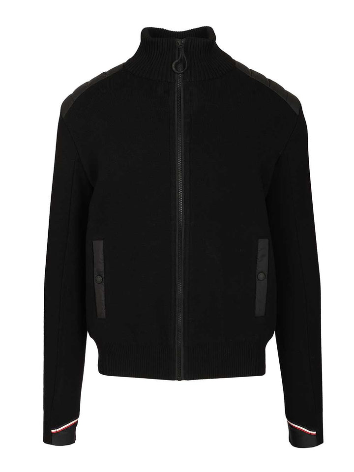 Moncler Grenoble Padded Cardigan Knitwear - Black | 229d743cd2d26e22a25ccae5b9c3e35216510ea6