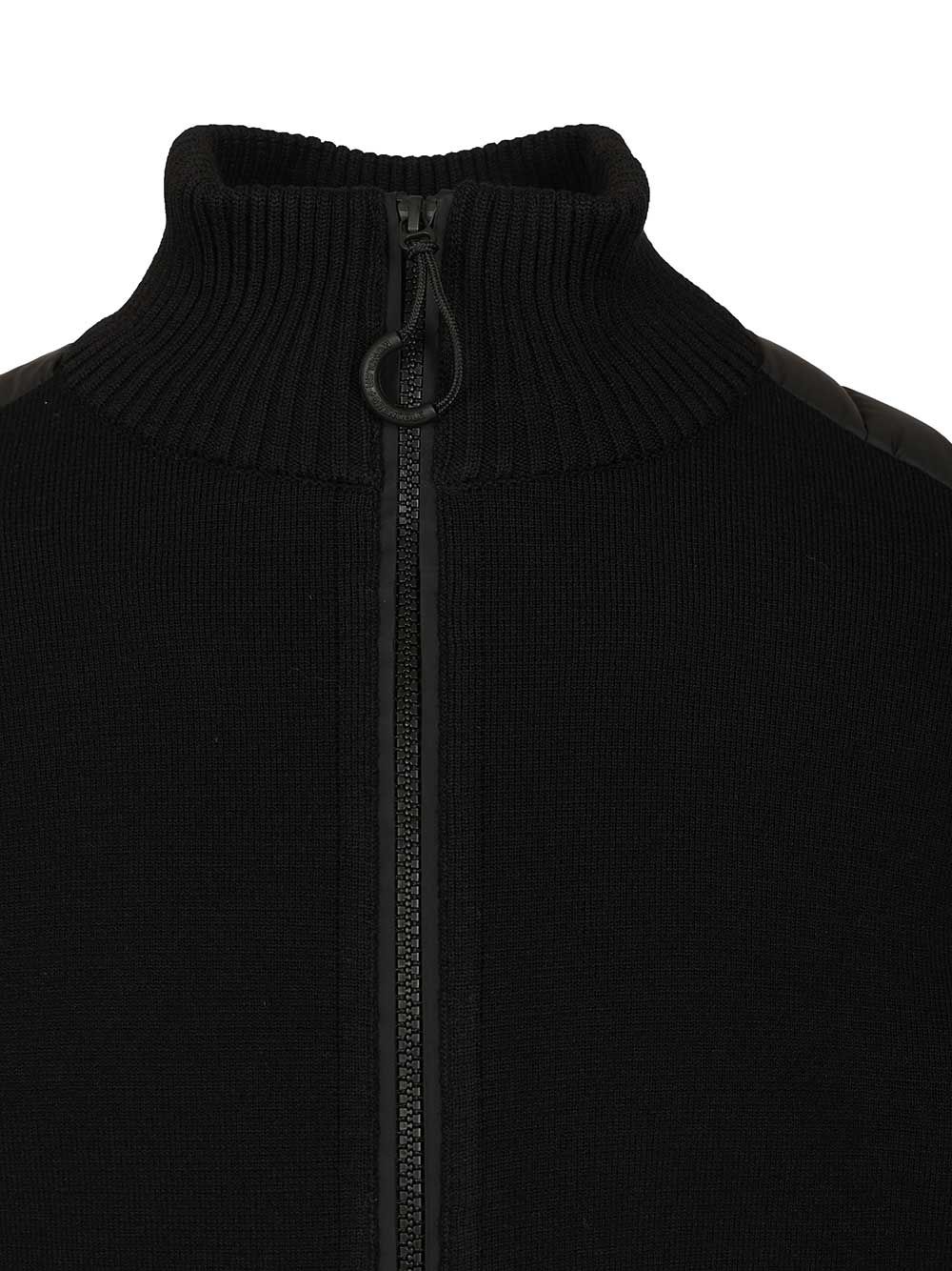 Moncler Grenoble Padded Cardigan Knitwear - Black | 8e4101682b0f9e58951050dd46f202bf62b3cf43