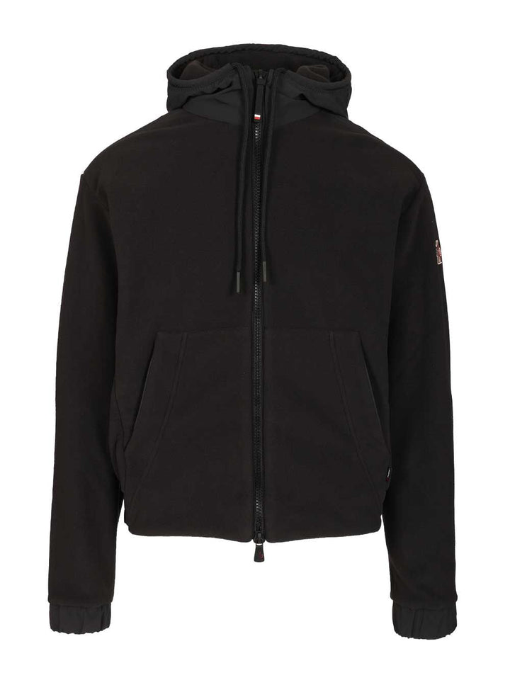 Moncler Grenoble Polartec® Full-Zip Hoodie Sweatshirts - Black | 2d544fd07a18431da0545d8a8ee8f3d0fd1fca1b
