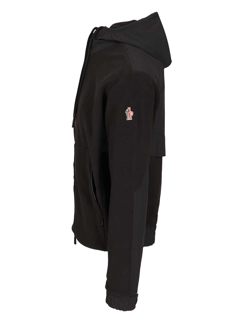 Moncler Grenoble Polartec® Full-Zip Hoodie Sweatshirts - Black | 62fb38c15c50a2a15c409f0f276d0e63f2b5f4e6