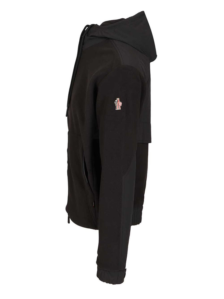 Moncler Grenoble Polartec® Full-Zip Hoodie Sweatshirts - Black | 62fb38c15c50a2a15c409f0f276d0e63f2b5f4e6