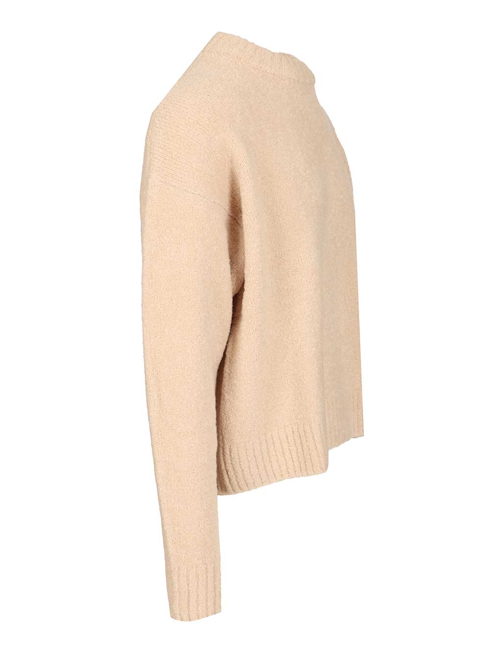 Amish Maglione In Misto Lana Bouclé Knitwear - Beige | df2803a7ac509d706acd5f3a2696170673fc6ac8