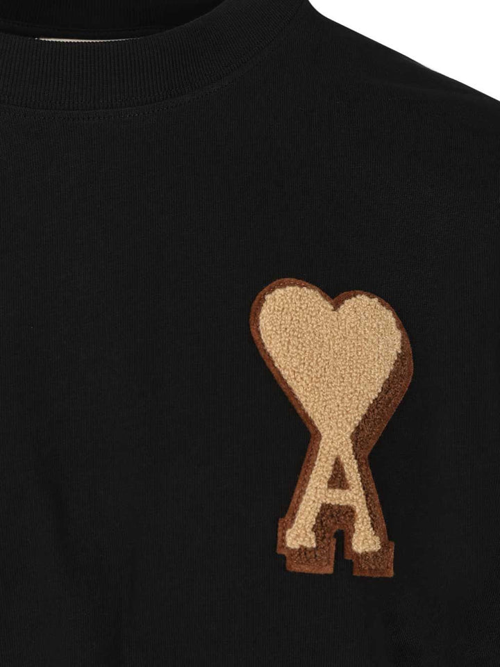 Ami Ami De Coeur T-Shirt - Black | 1c218931c94101e50515c269394257351ac90bdb