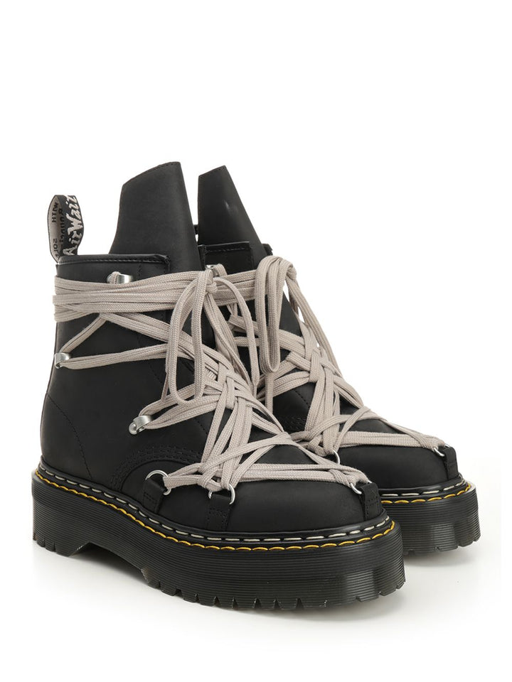 Dr. Martens X Rick Owens 1460 Megalace Boots - Black | 697008513d95c3694d071125620acd3e35ffcbf9