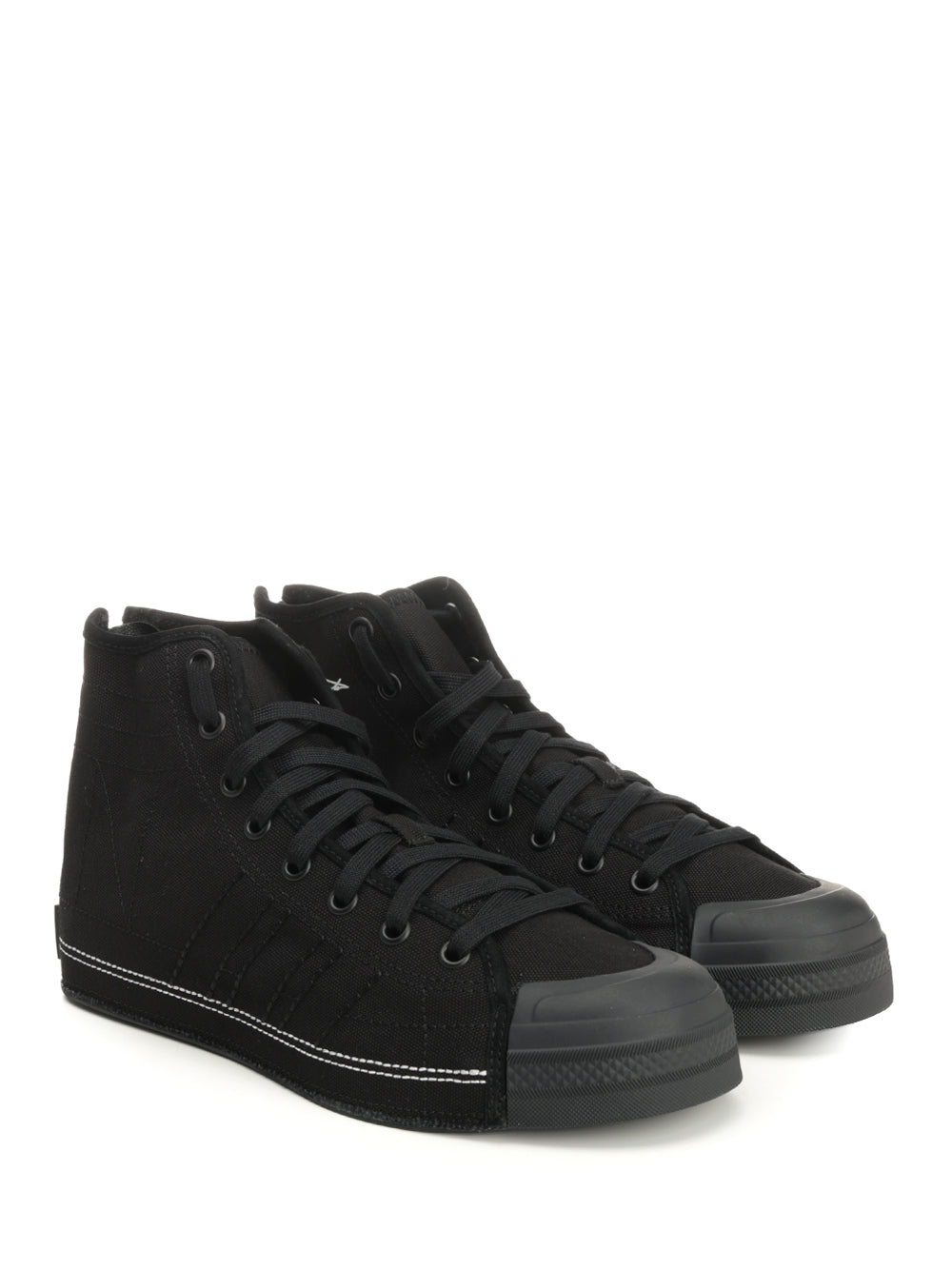 Adidas Y-3 Y-3-N Nizza Hi Sneakers - Black | 49360b96b6a36b9f4df15ae968458f764c2f7219