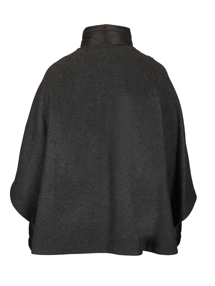 Fay Double Cap With Quilted Details Coats - Grey | 7e61bf5685dd4fd03a01207e62272993a7c277e4