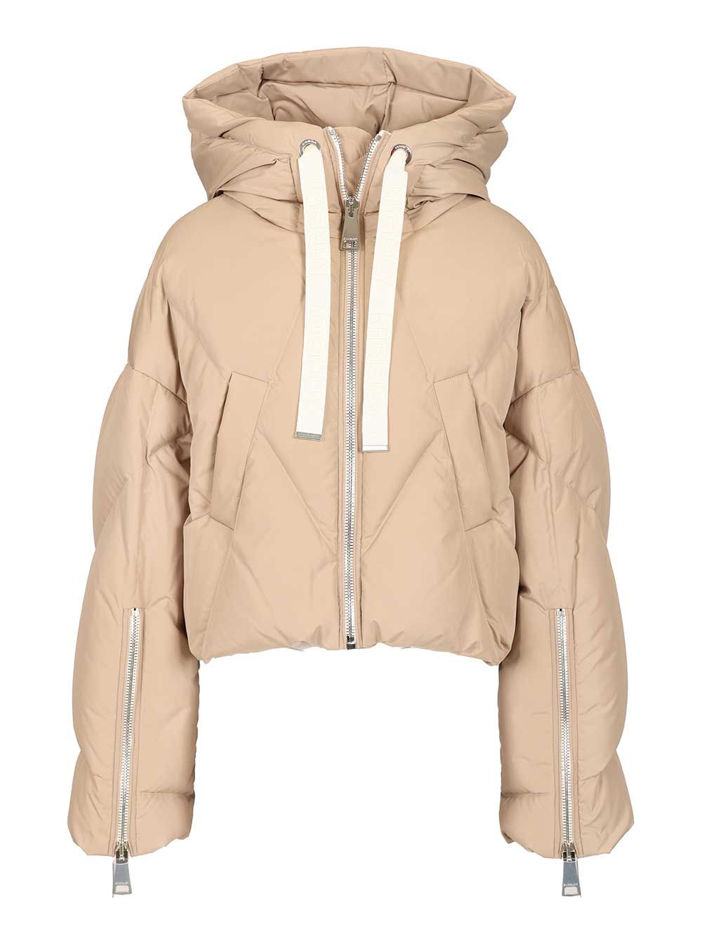 Khrisjoy Crop Iconic Milano Coats - Beige | 87f703f42fc1e154c0d6ba9e059c39512fdbcc7d