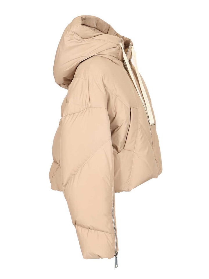 Khrisjoy Crop Iconic Milano Coats - Beige | 5c0ee1825a6683e66bd0b821368f6e56b4ba0807