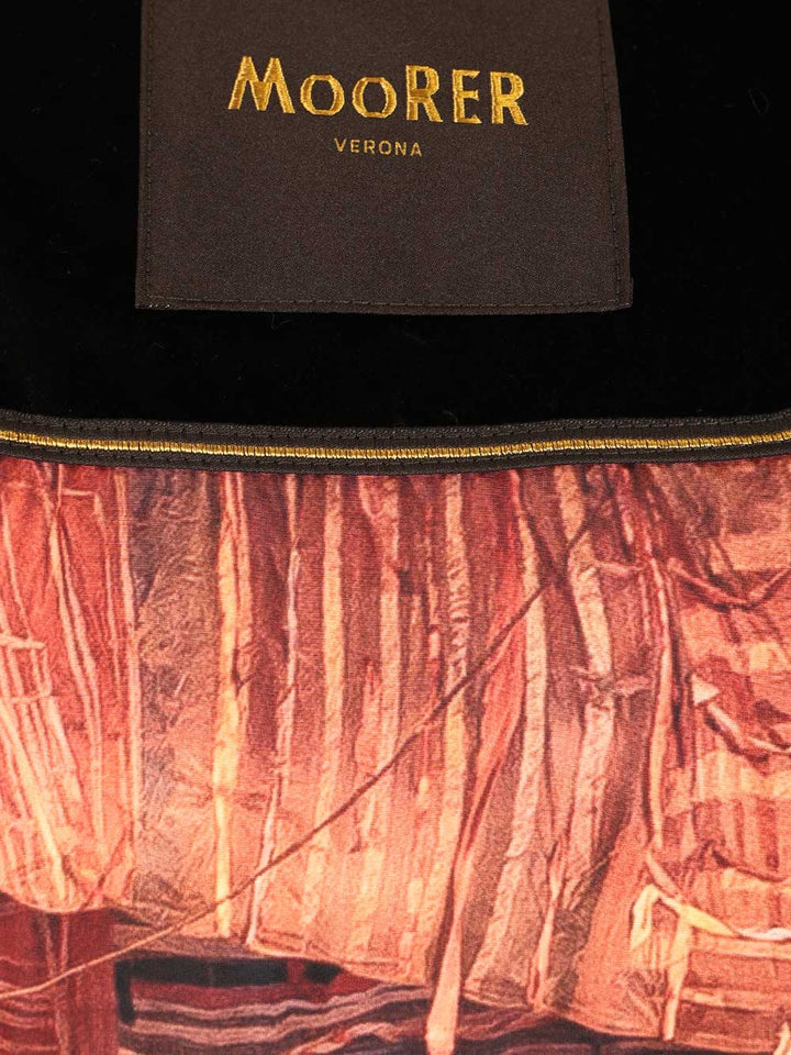 Moorer Ripoli Coats - Black | b502d12a5eb9d03f4ad22db0e0ba8df20b7d3472