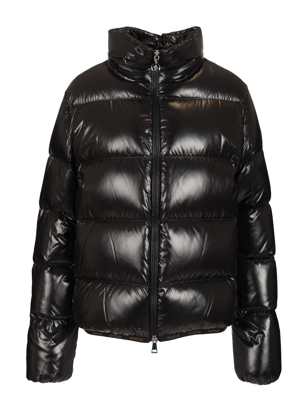 Moncler Abbadia Short Down Jacket Jackets - Black | 9a3239acacd01498ed340e65d972471f09452193