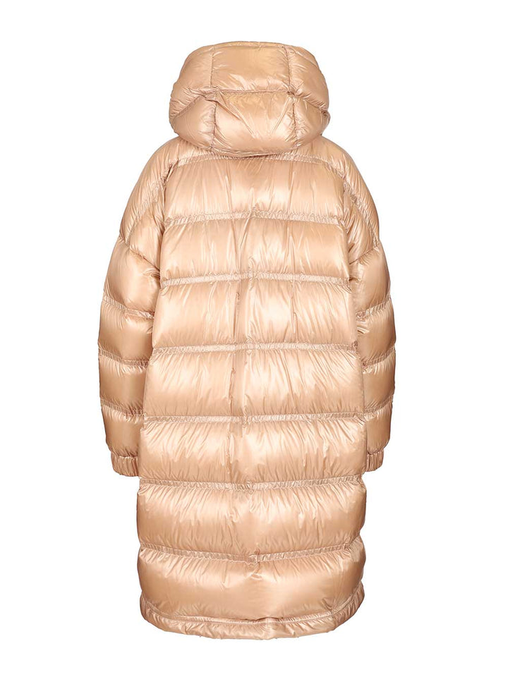 Moncler Grenoble Rochelairs Long Down Jacket With Hood Coats - Rose | ed0fe575a6b0fdb146a688773dc45f277e400fb2