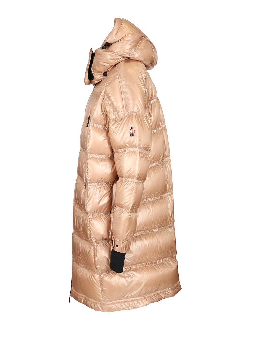 Moncler Grenoble Rochelairs Long Down Jacket With Hood Coats - Rose | 27118420b591ce6102fa50f964fbb61fd6273e3f