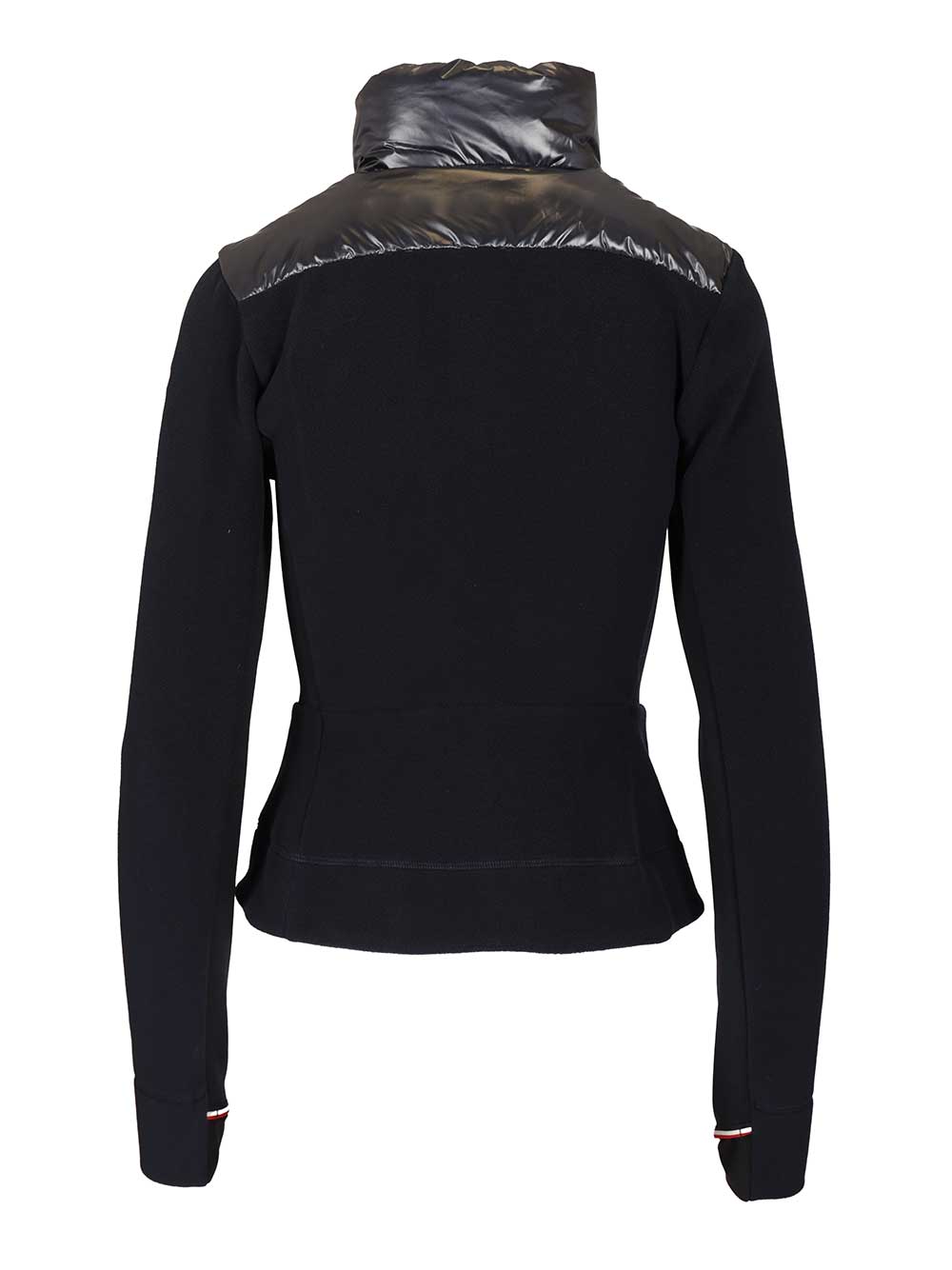 Moncler Grenoble Padded Cardigan In Shiny Nylon Coats - Blue | b1490590fcaf1defc6e825c24c6cbc10489dbd21