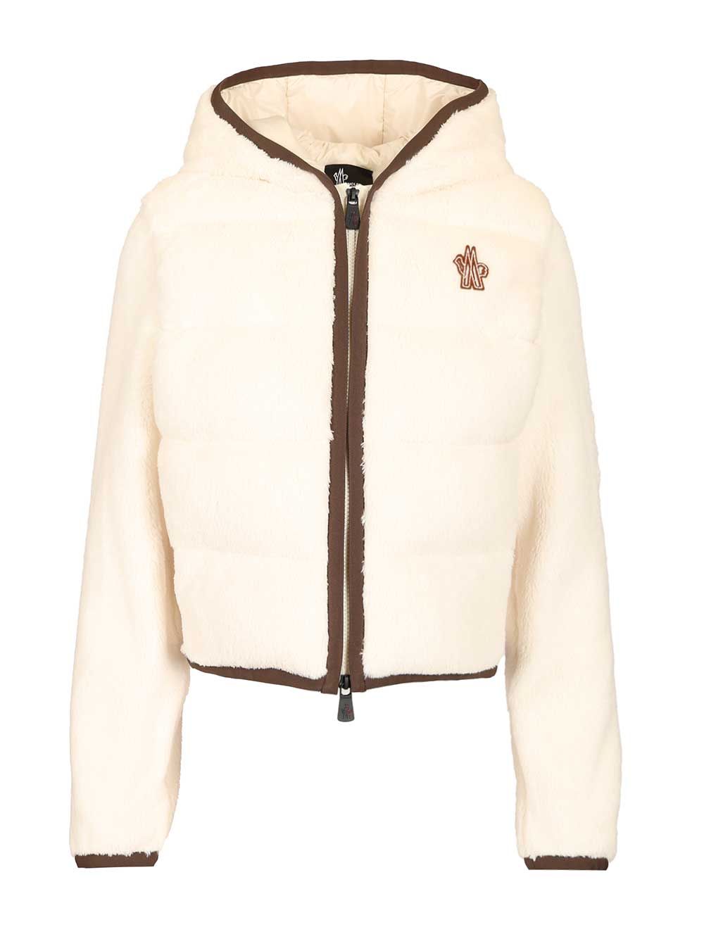 Moncler Grenoble Polartec® Padded Hoodie Jackets - White | b320d563501f19f831179478fa9295cb3f717dbd