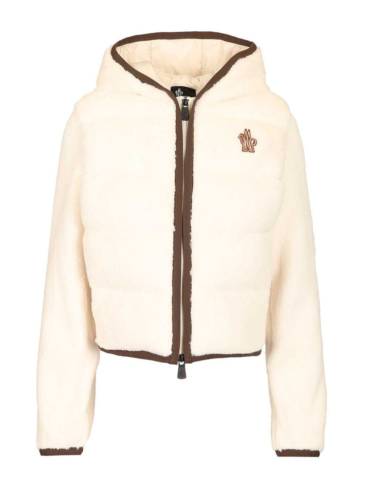 Moncler Grenoble Polartec® Padded Hoodie Jackets - White | b320d563501f19f831179478fa9295cb3f717dbd