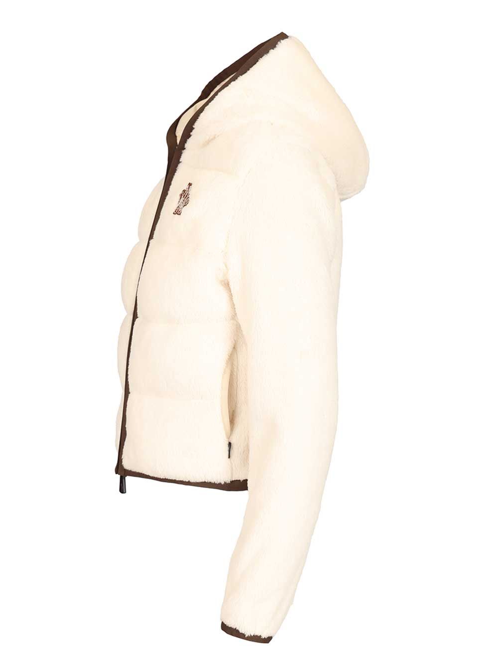 Moncler Grenoble Polartec® Padded Hoodie Jackets - White | 1984ac9dcef3965360a8f2dedfe5fac33503f5d3