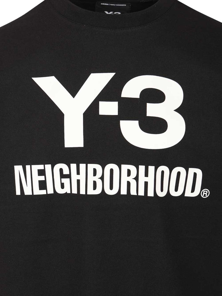 Adidas Y-3 Nbhd Logo T-Shirt - Black | 32cf6b3c9db6a0be28035c8e2b8606aeaa3e3736