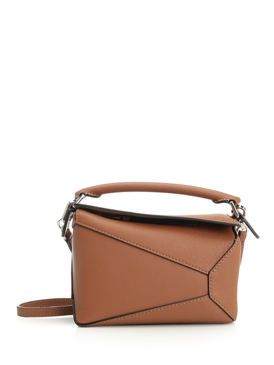 Puzzle Edge Mini Bag Handbags Brown